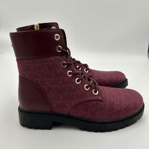 Michael Kors Alistair Booties Burgundy